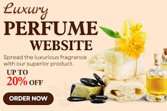 design highly profitable perfume shopify store fragrance store cosmetics website