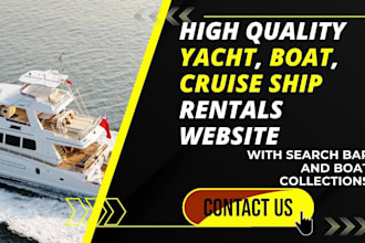 design yacht cruise ship boat rental website create quality yacht boat website