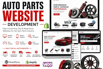 design auto part website, car accessories yacht motorcycle truck part website