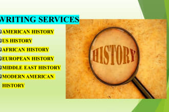 write US history, political science, american history, and middle east history