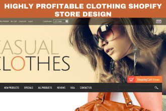 design clothing shopify fashion store tshirt website clothing dropshipping store