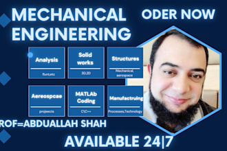 help you in mechanical engineering projects solidworks
