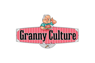 design shiny satisfying granny culture logo