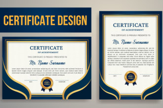 design diploma, certificate and award certificate