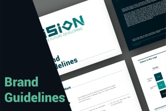 create logo and brand guidelines and brand style guide