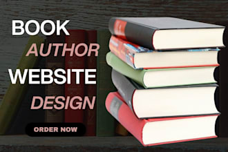 design author website, ebook website, landing page design, one page website