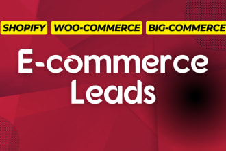 do b2b ecommerce lead generation, shopify leads
