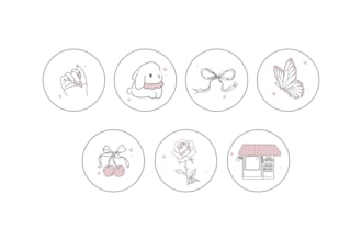 design modern custom hand drawn icon and vector set