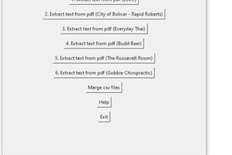 create app to parse pdf file to clean data in excel or csv