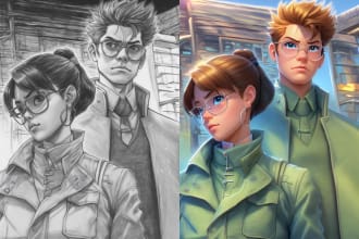 transform your sketches into disney, anime, game style using ai