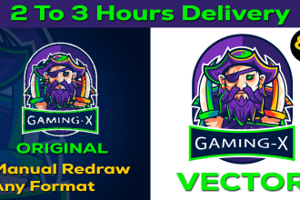 do vector tracing, redraw logo to ai,eps,svg,png,pdf