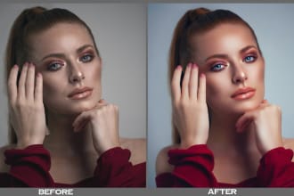 do photo retouching, editing portraits and headshots
