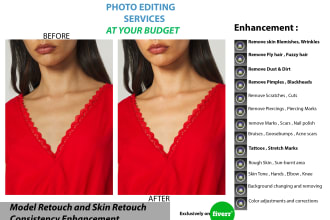 model retouch and skin retouch consistency enhancement in photoshop