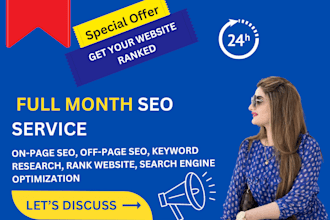 rank your website with full monthly SEO service