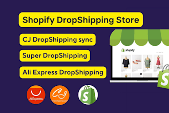 create shopify dropshipping store or ecommerce dropshipping store