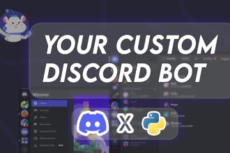 create a custom discord bot using javascript and python