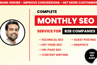 provide a complete SEO package for your b2b website