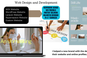 design or redesign your wordpress, wix and laravel website