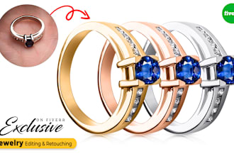 do 3d hdr jewelry photo editing, retouching, and jewelry photography