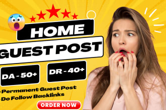 do home improvement guest posts with high authority backlinks