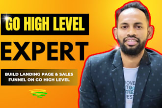 build gohighlevel website, landing page in go high level