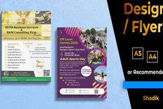 design professional flyer for your business