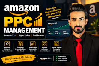setup and manage amazon PPC campaigns and sponsored ads