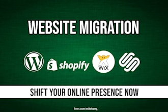 shift or migrate your website to squarespace shopify wix wordpress
