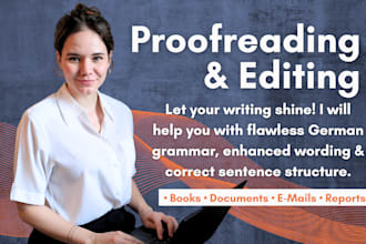 proofread and edit your german text