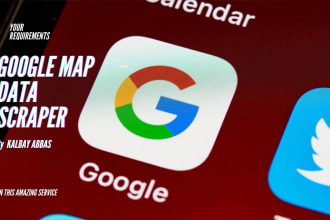 scrape google map data