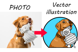 draw your pet into cute cartoon illustration