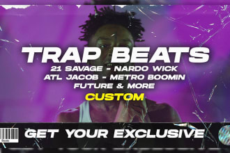 create a custom trap beat for any use