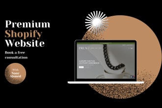 create a premium shopify website or shopify store