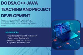 do data structures, c language, java teaching and projects