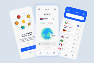 develop premium VPN app with ads, in app purchases and admin panel