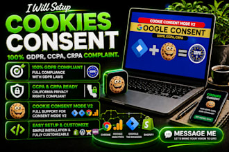 set up cookie consent v2  cookie consent banner within 2 hours