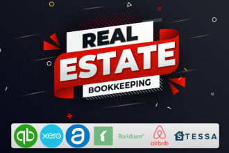 real estate, fliping,airbnb rental, property management bookkeeping