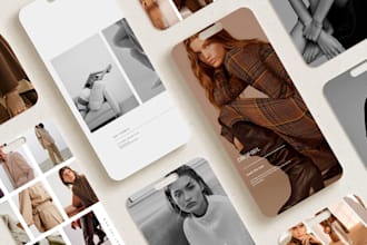 design post and story templates for instagram and facebook
