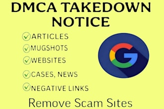 permanently remove mugshots cases articles news delete negative link on google