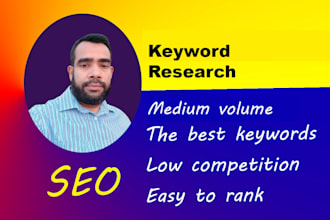 do the best keyword research for high potential and low competitions