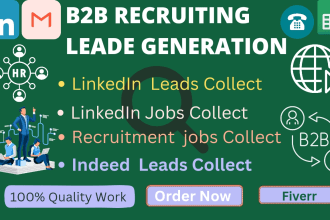 the generation of recruiting leads and the recruiting email list for HR managers