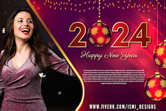 do new year card design, party cards, new year sale posts, facebook or instagram