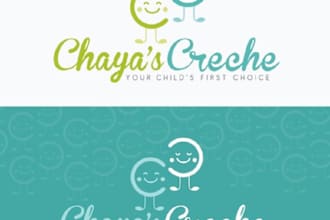 design modern kids, childcare, baby shop, etsy, or daycare logo
