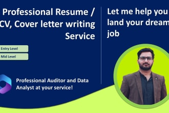 design a professional resume, CV, and cover letter