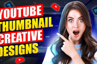 design eye catchy youtube thumbnail with amazing quality