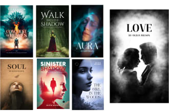 create artistic poetry book cover, kindle book cover