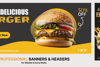 design stunning website headers, sliders, hero images and google ads for you