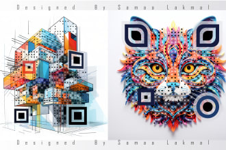 do a custom qr code design with your logo or brand