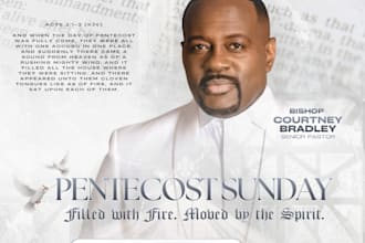 do uniquely awesome church event flyers or posters