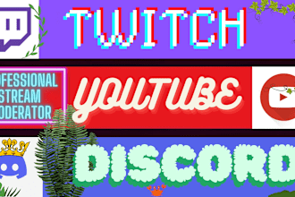 do professional stream moderation for clean and smooth chat